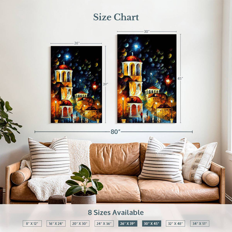 Aime Athens Night I, 39" H x 26" W