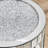 Mirror Round Table With Crystal Inlay
