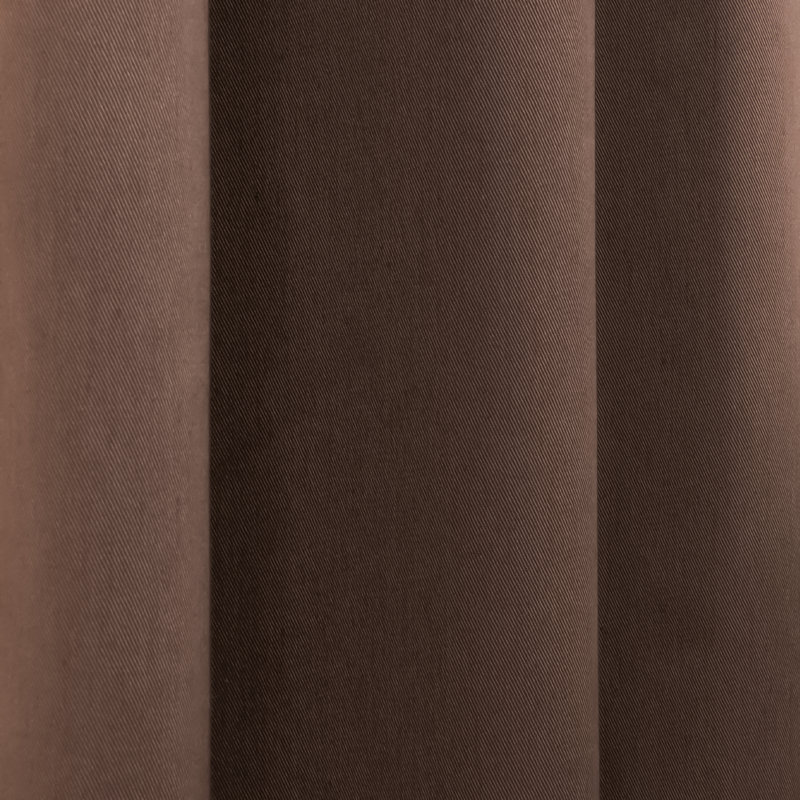 Desma Cotton Blend Curtain, 52" W x 84" L, Brown