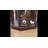 Cherry Lighted Corner Curio Cabinet-1847094116