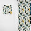 Gray Hexagons Dreams II - Rideau abstrait - Rideau obscurcissant à formes géométriques - 1 panneau-107599676