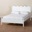 Lit plateforme double en bois avec bords festonnés Baxton Studio Malaya-269047468-276098691