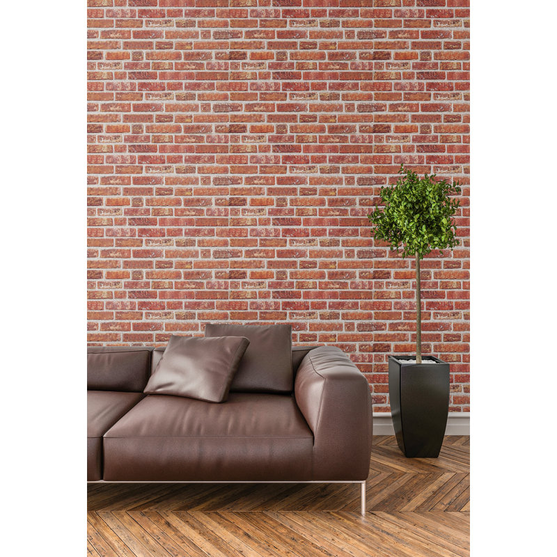 3D Brick Effect Wall Panels - Lightweight Styrofoam - Set of 9 Large Panels (20"x40") Covers 48 sq ft - Apply with Wall Adhesive - DIY Home Wall Cladding