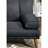 Modern Black Polyfiber Adjustable With Solid Wood And Fabric Bed Transitional Style
