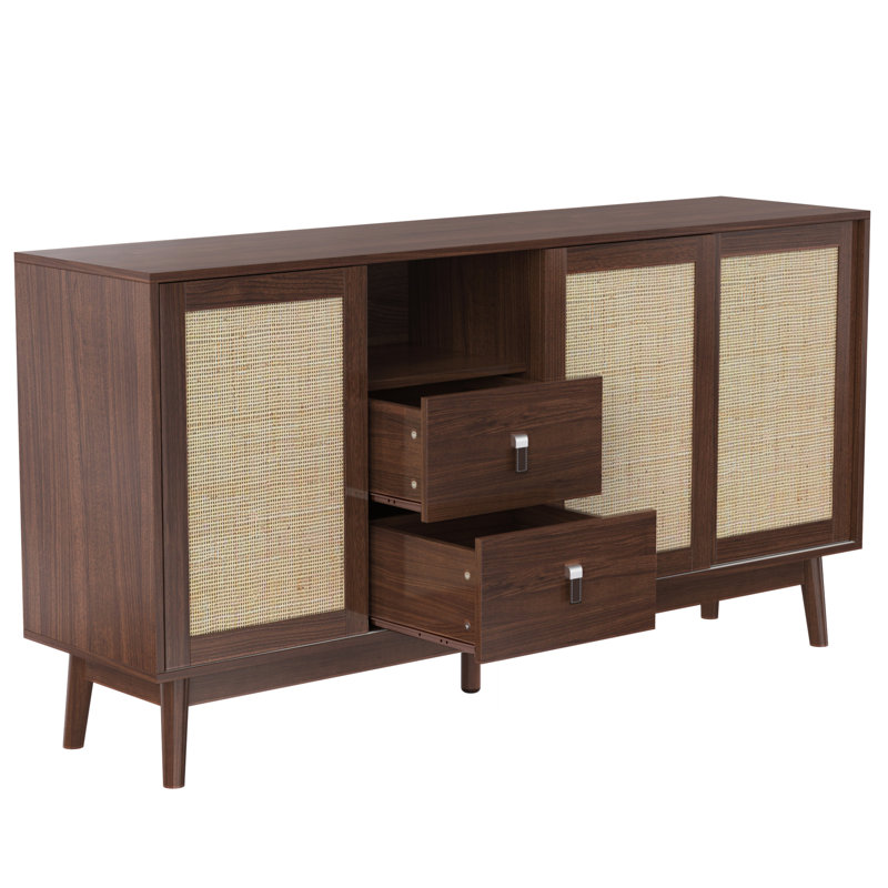Anastasas 155cm Sideboard, White / opaline