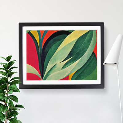 Bold Leaf Abstract - Single Picture Frame Painting