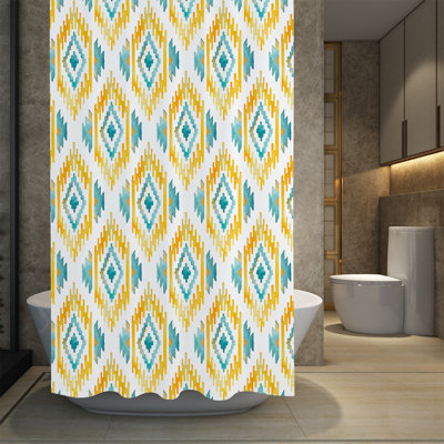Rideau de douche géométrique simple