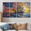 Boston Tea Party Boart Sailing II - bateau à voile, décoration murale - art mural moderne 4 pièces