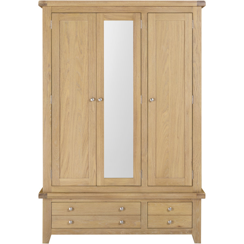 3 Door Wardrobe, Oak