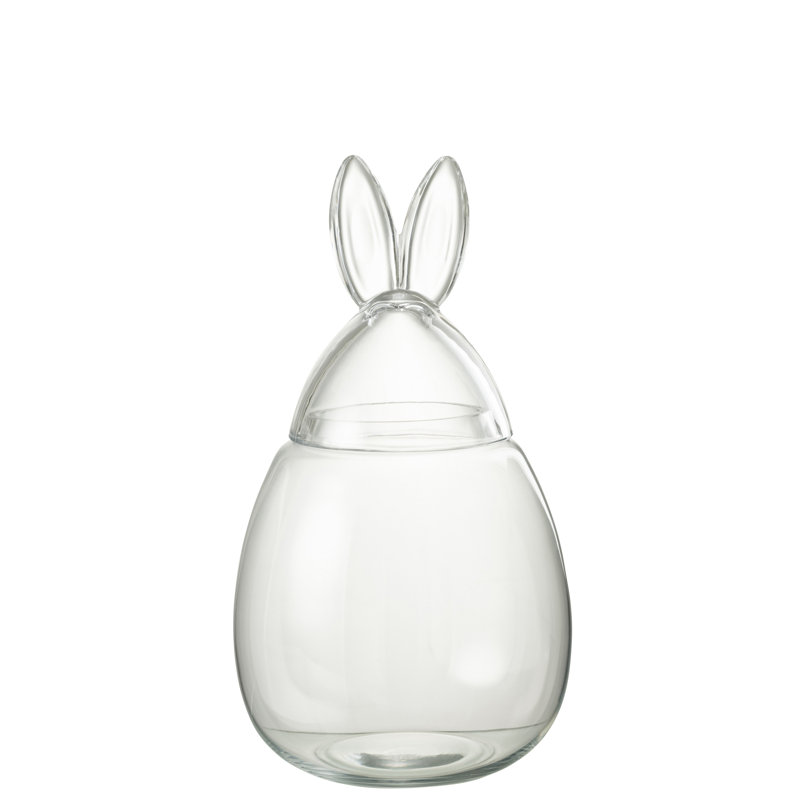 Glass Jar, 39cm H x 22.5cm W x 22.5cm D, Transparent