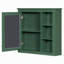 Armoire à pharmacie murale moderne pour salle de bain avec miroir et 3 tablettes ouvertes (meuble-lavabo non inclus).-1308990632