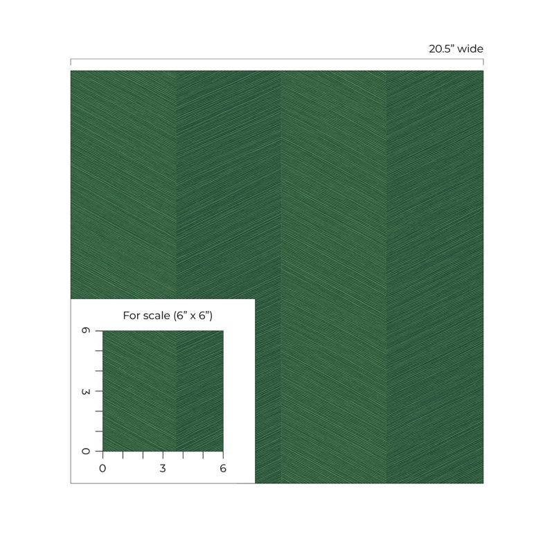 Chevron Vinyl Peel & Stick Wallpaper Roll, Banana Leaf