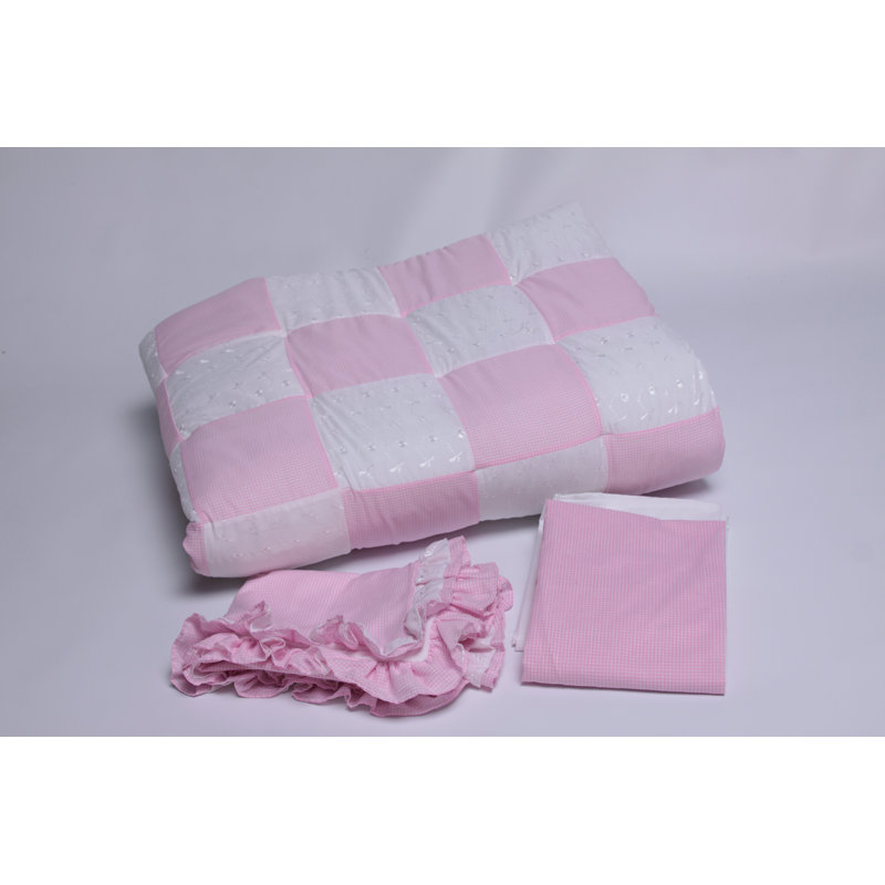 Ensemble de literie enfant 4 pièces Encinal, Rose