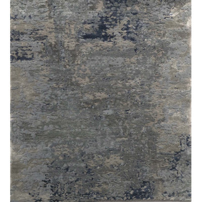 Contemporary One-of-a-Kind Rectangle 3'1" X 5' Hand Knotted Area Rug