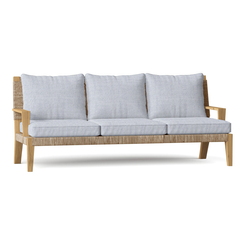 Hadley Outdoor 3 - Seat Patio Sofa, Hadley Natural Rope, Perigold Replay Sea