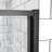 44"-48" W X 71" H Pivot Swing Semi-Frameless Shower Door With 1/4" Tempered Clear Glass-115701349