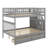 Full Over Full Bunk Bed With Drawers-1829242487