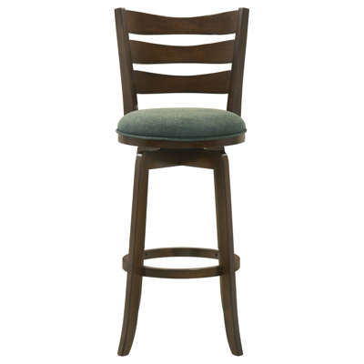 Chaise de bar pivotante à hauteur de pub en bois Luxury