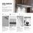 Cosmo 36 in. Delta Collection Ducted Under Cabinet Range Hood, Button Controls, Reusable Filters, LED Lights, Stainless Steel
