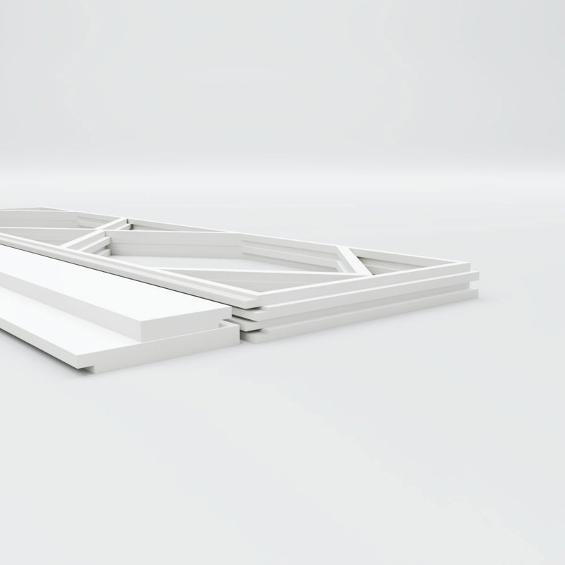 Ensemble de lambris en PVC Fraser, H 32 po x l 94,5 po x P 0,625 po