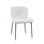 Cupp Modern Upholstered Dining Chair With Performance Fabric And Antique Brass Legs - Set Of 2