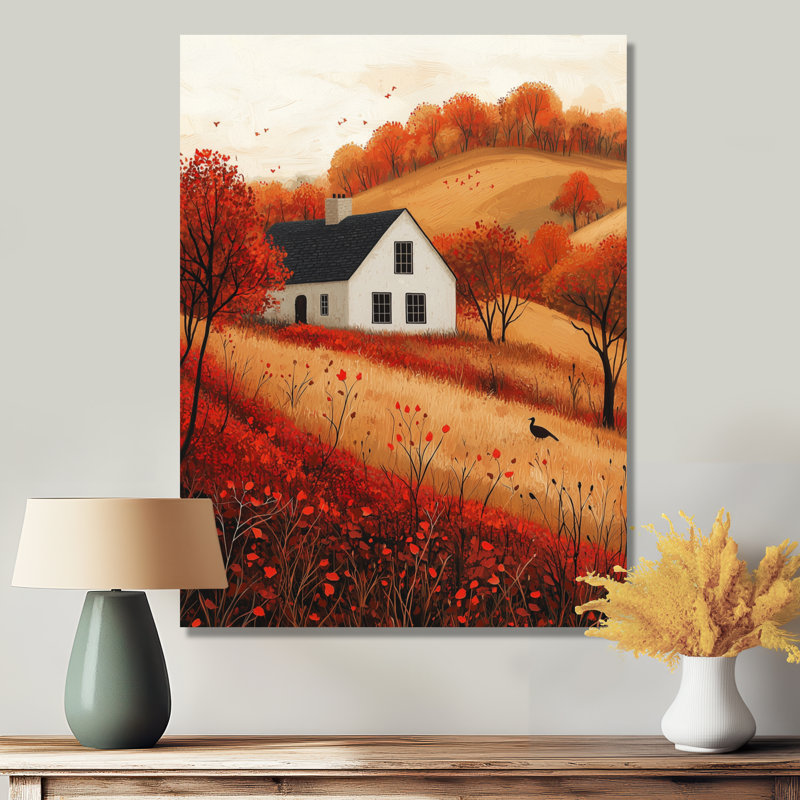 Pittard - campagne, reproduction d'art sur métal, campagne, H 32 po x l 24 po