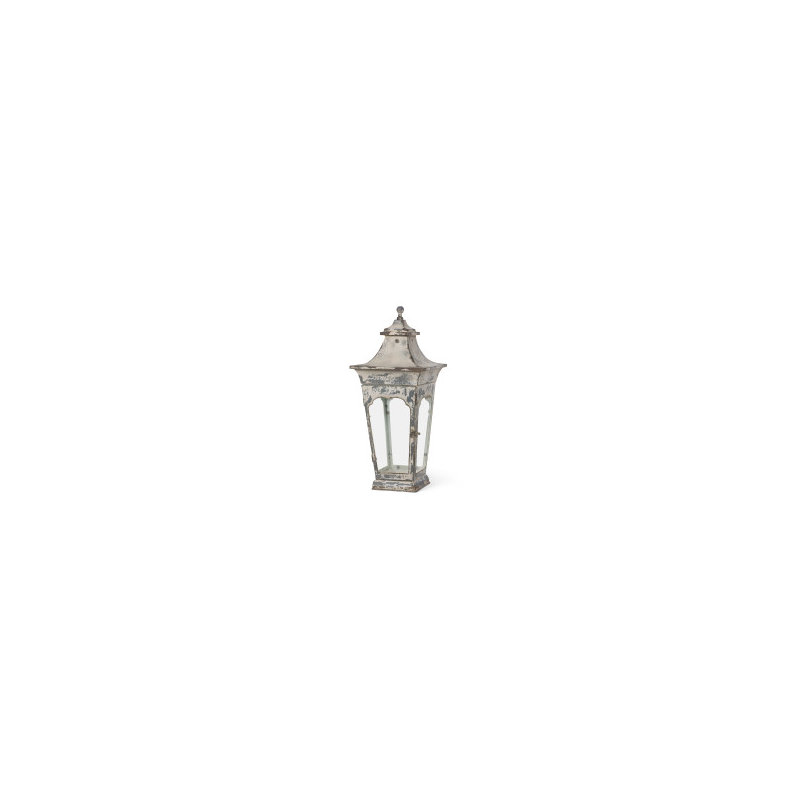 Outdoor Wall Lantern, 26.8" H x 9.8" W x 9.8" D, Antique White