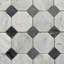 12" x 12" Marble Octagon and Dot Mosaic Wall & Floor Tile