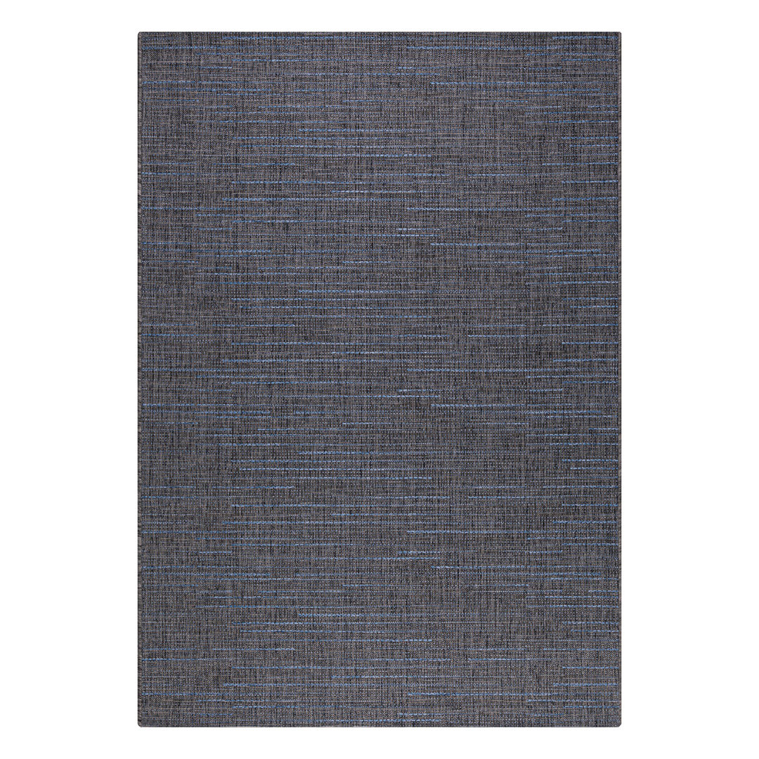 Teppich Klae in Schwarz/Blau