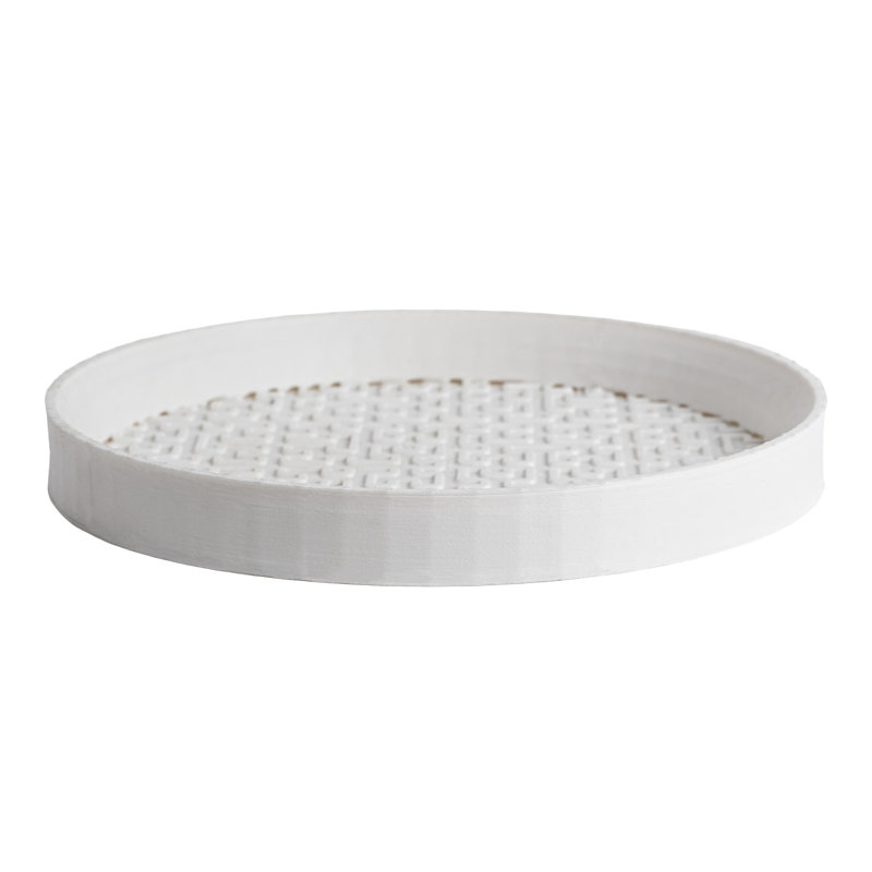 Soucoupe pour plante Nansy, H 0,72 po x l 6,5 po x P 6,5 po, Craie