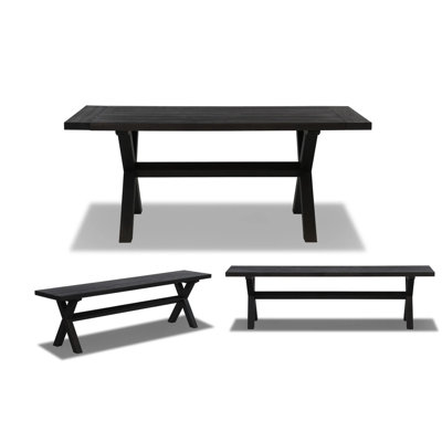 Cascais Dining Set With Trestle Base