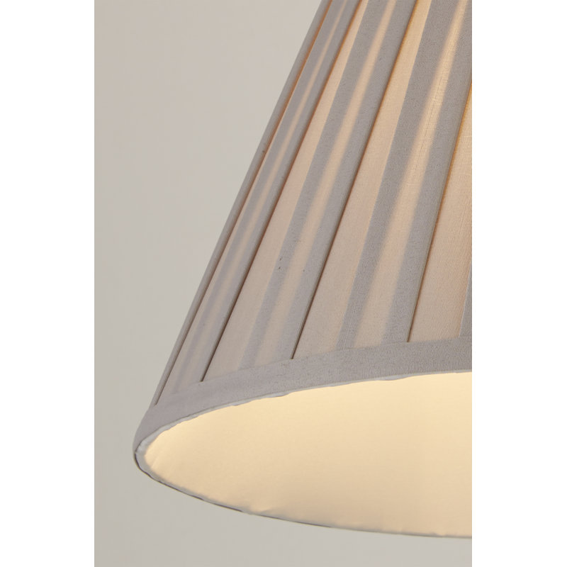 18cm H Polyester Empire Lamp Shade ( Clip On ) in Grey