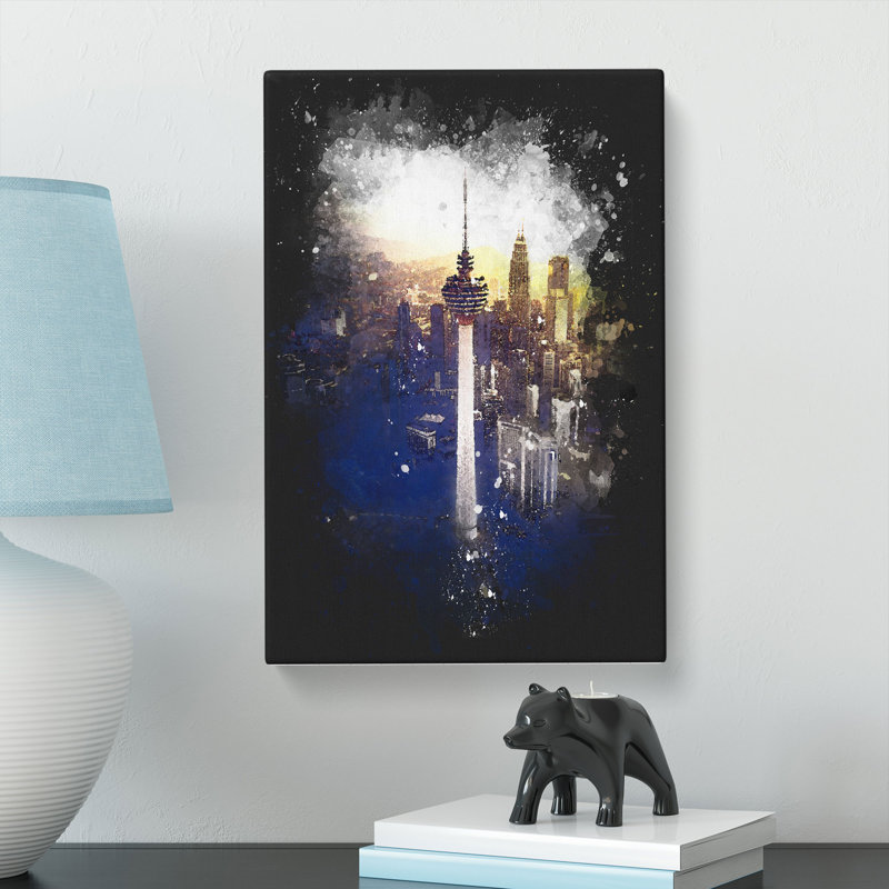 Menara Tower in Kuala Lumpur - Wrapped Canvas, 50cm H x 35cm W x 3cm D
