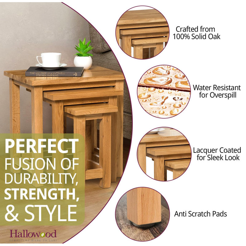 Farris Solid Wood Nesting Tables