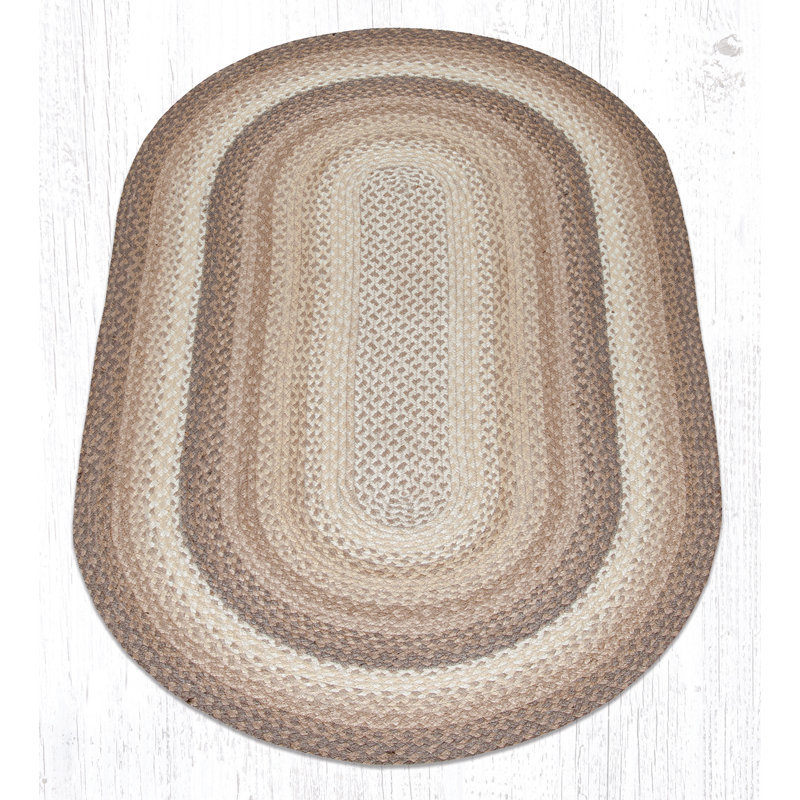  Oval Natural Jute Rug – Natural Fiber, Oval 3' x 5', Natural