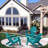 Ergonomically designed resin folding Adirondack chair-328065399