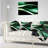 Glittering Green Pattern - Abstract Printed Pillow