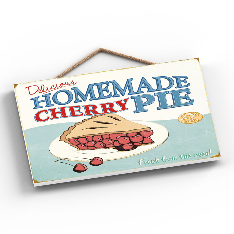 Homemade Cherry Pie - Print on MDF