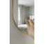 Delmarie Metal Oval Mirror