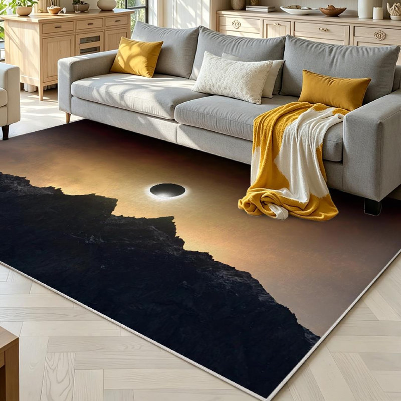 Tapis solaire naturel transparent transparent lavable à la machine, Rectangle 71" x 98"