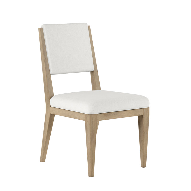 Chaise d'appoint rembourrée blanche Garrison