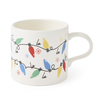 Mug Meirion Short Mugs Christmas Lights Mug Single Mug