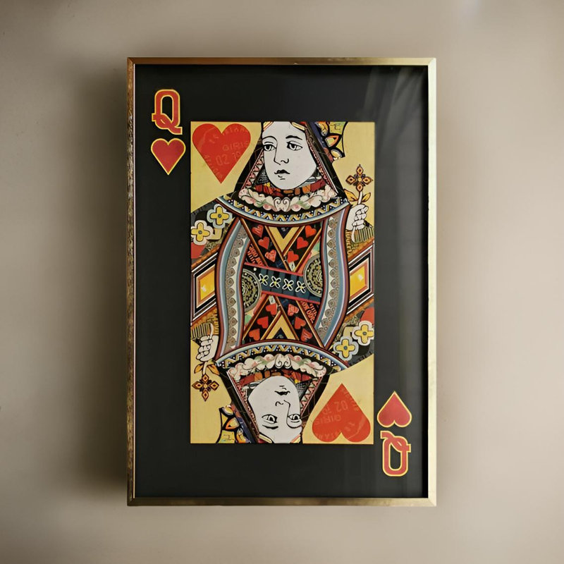 Carte à jouer «Queen of Red Heart»