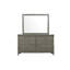 Commode 6 tiroirs avec miroir Jacqueline