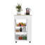 Chariot de cuisine, un tiroir, deux tablettes ouvertes, quatre roulettes-275786674
