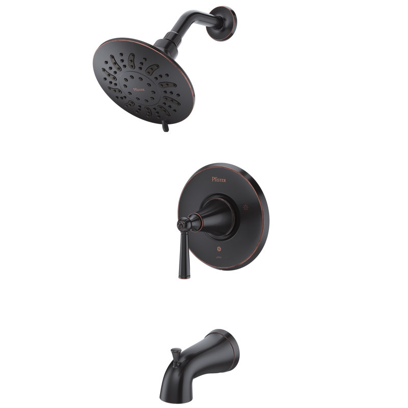 Saxton Tub/Shower Trim Kit, Tuscan Bronze