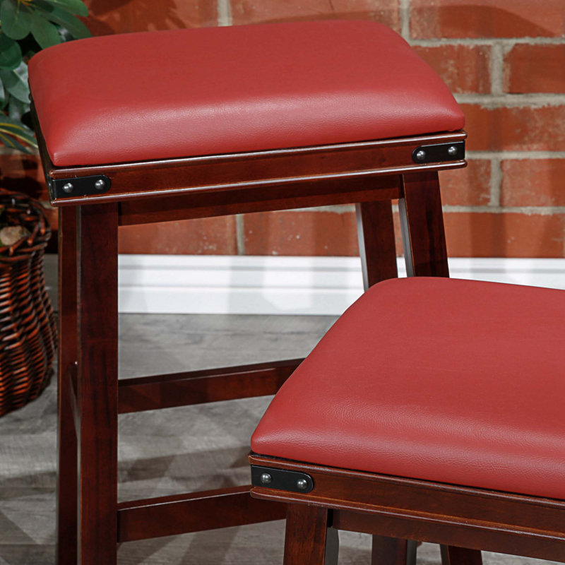 Tabouret de comptoir court Kyriel 30, Espresso, Bourgogne