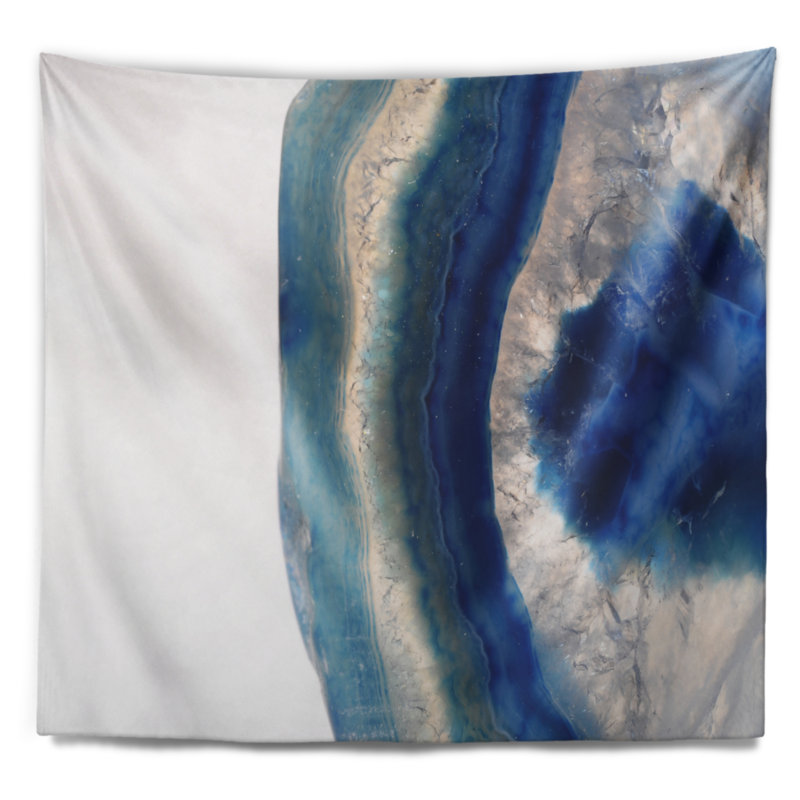 Agate de tapisserie en pierre en polyester avec accessoires suspendus inclus, H 32 po x l 39 po