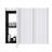 36" Bathroom Side Cabinet, 3-Soft Close Doors, Float Mounting Design, 12*3(KD-Packing)