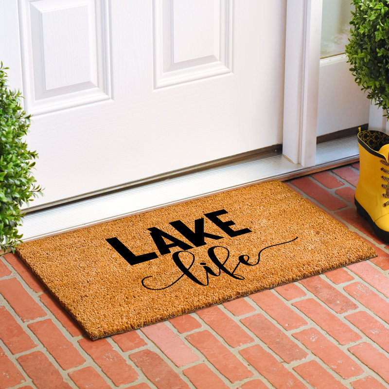 Cantillo Natural Coir Non-Slip Outdoor Doormat, 24" W x 36" L